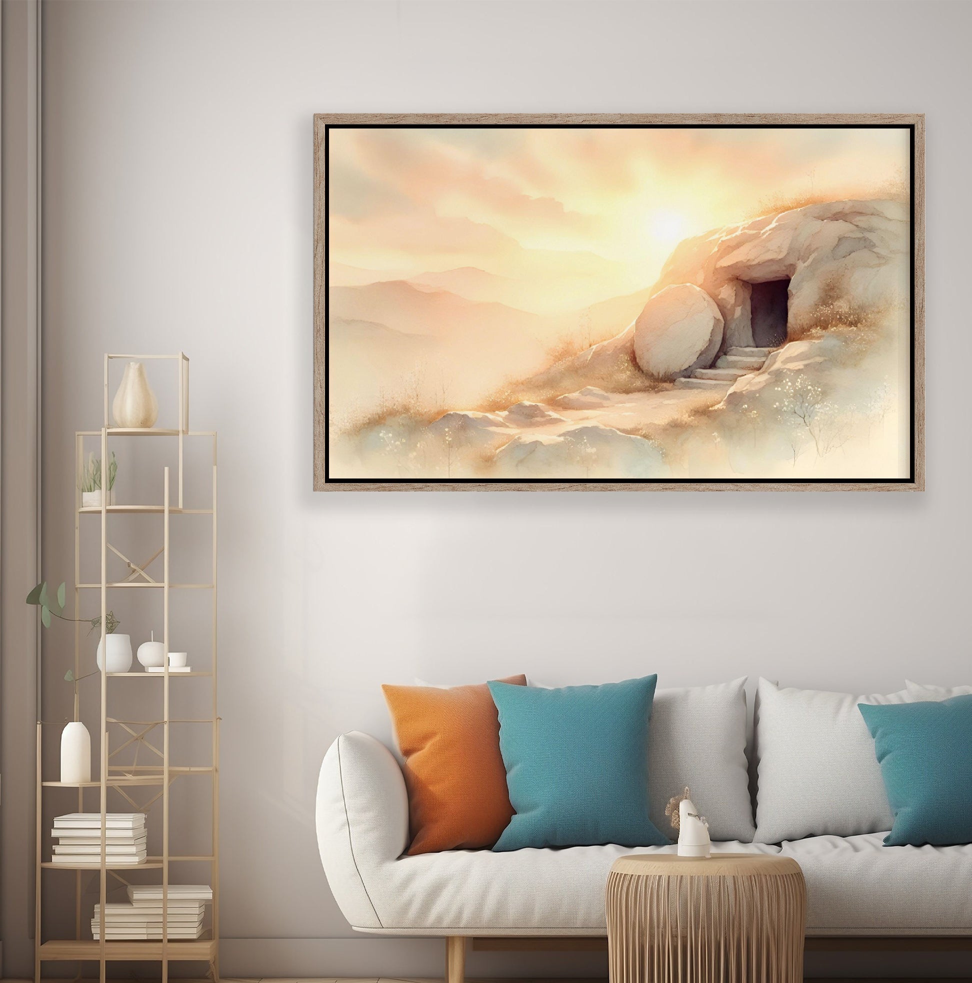 Empty Tomb Poster, He is Risen Poster, Bible Verse Wall Art, Easter Scripture Poster, Jesus Resurrection Wall Art